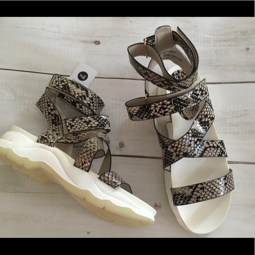 Snake Print Sandals